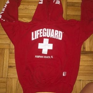 Lifeguard sweater; Pompano Beach, Florida